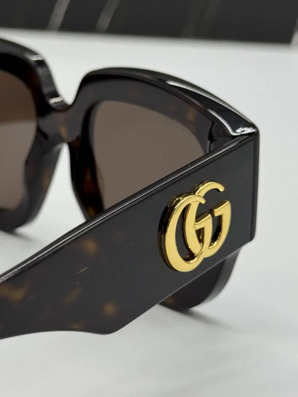 New Gucci GG1546S 002 Havana Brown Oversized Women Sunglasses